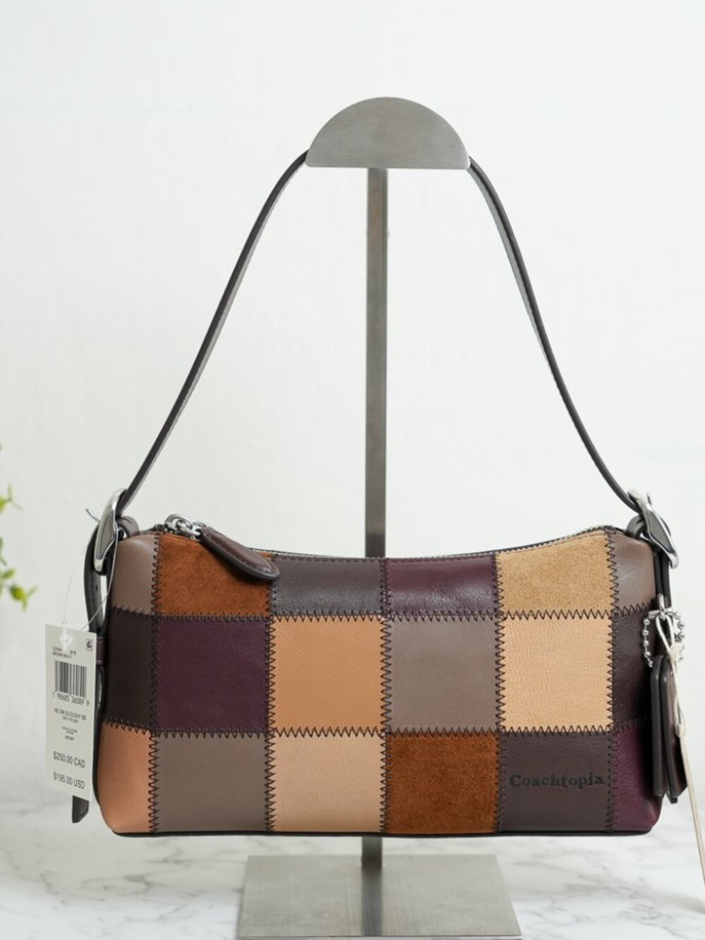 Coach Coachtopia CGP67 Alter/Ego Small Slouchy Shoulder Bag in Brown Multi NWT
